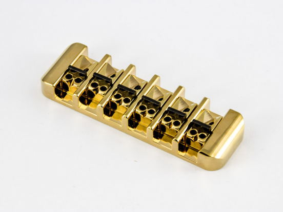 ABM 3800g Headless Guitar Bridge, 24 Carat Gold Finish - ABM